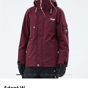 DOPE Adept Women's Burgundy Ski Jacket
